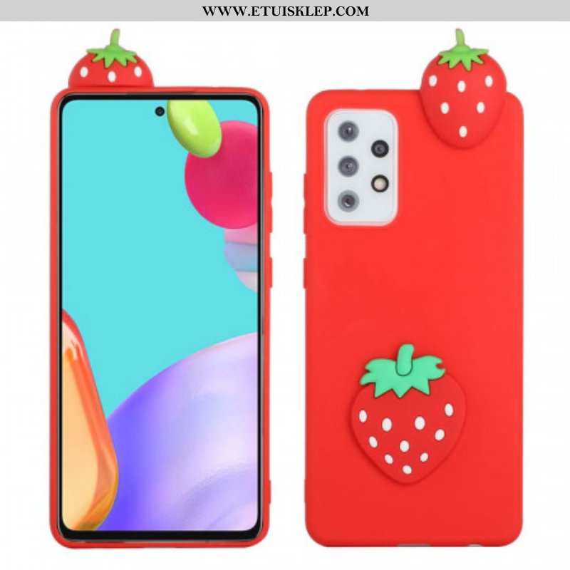 Etui do Samsung Galaxy A53 5G Truskawka 3d